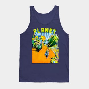 Planet Battle with Aliens Tank Top